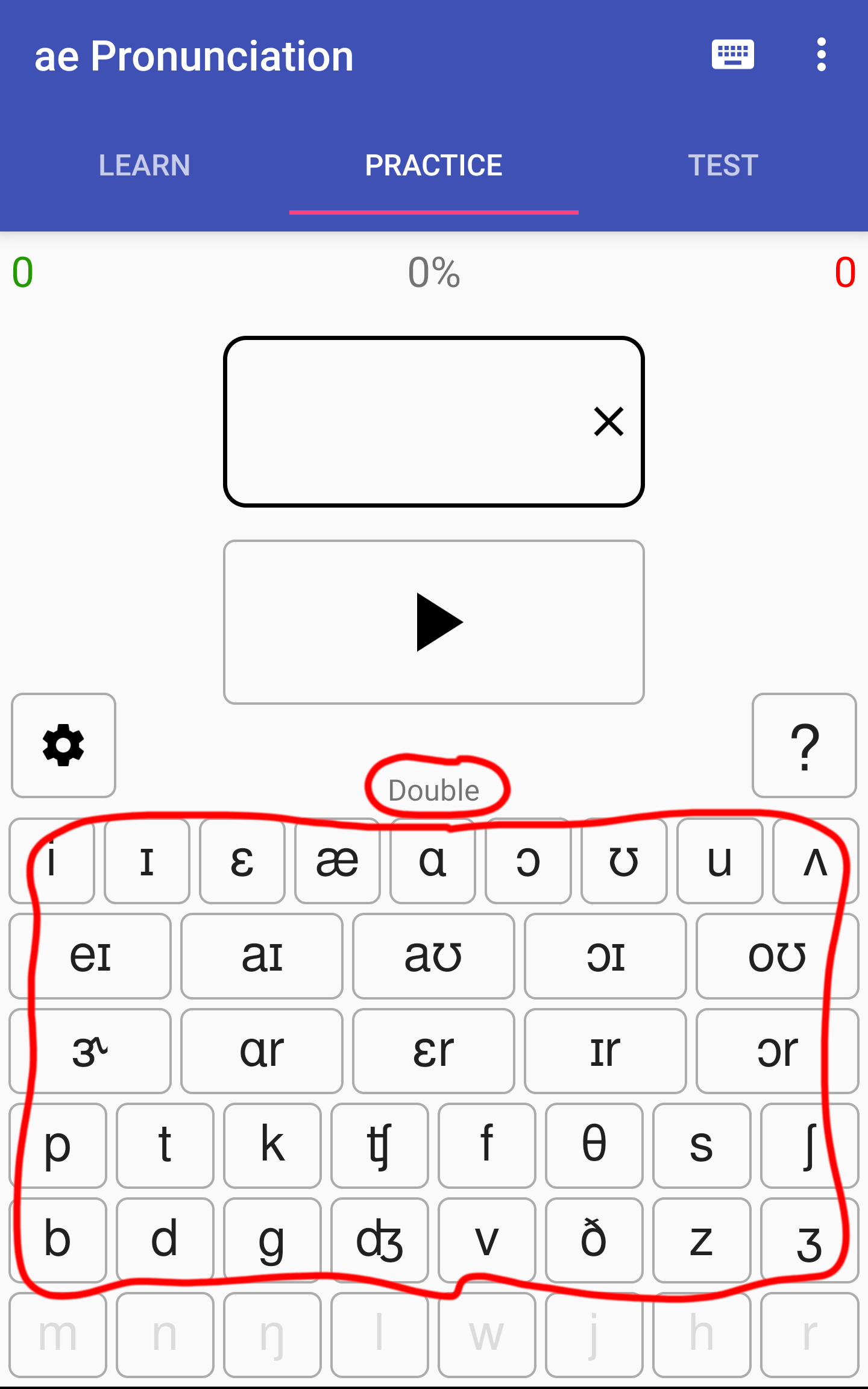 Doubles Fricatives Homework